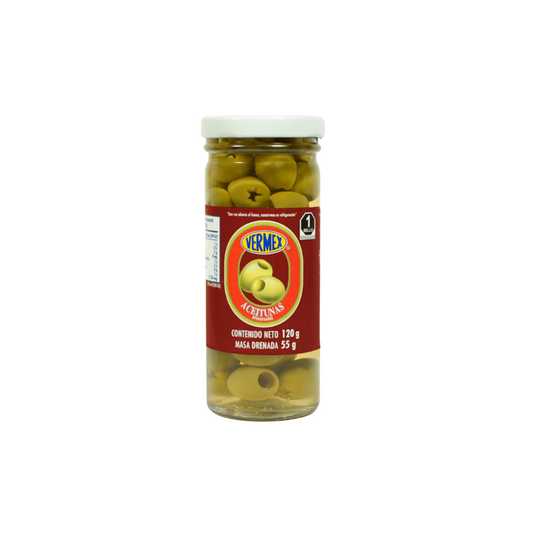 Aceitunas sin Hueso Vermex, Frasco 120g