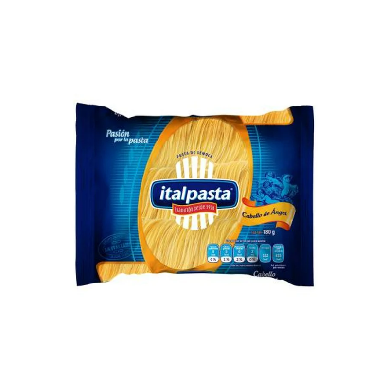 Pasta Cabello de Angel Italpasta, Bolsa 180g