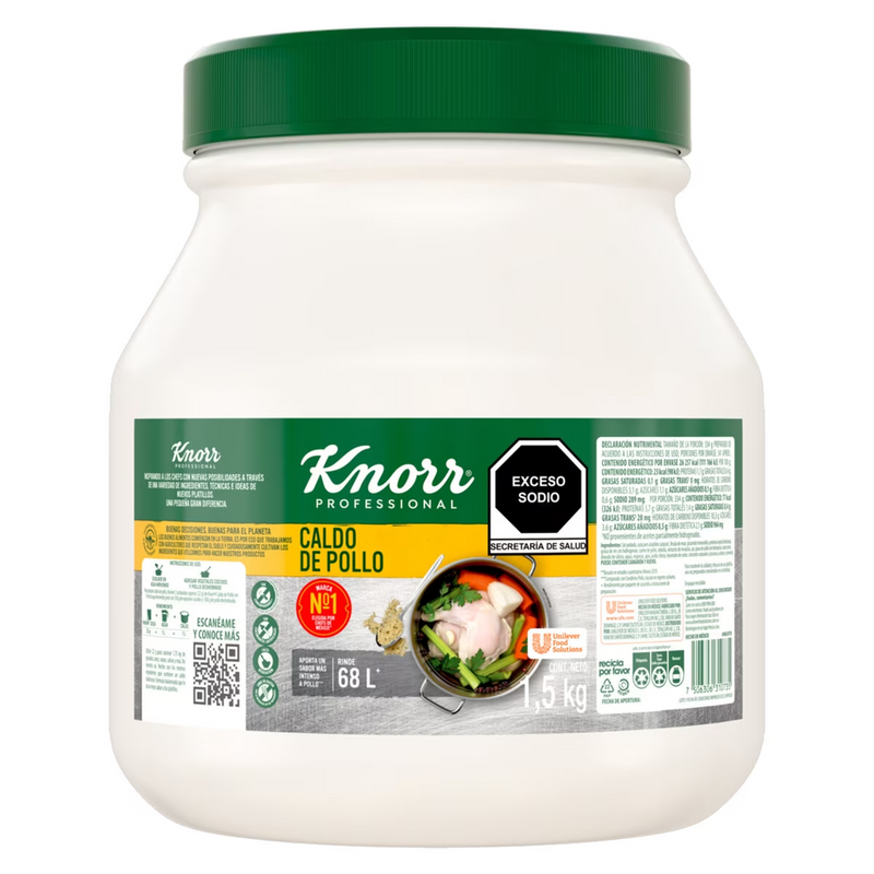 Caldo de Pollo Knorr Professional, Bote 1.5kg