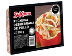 Pechuga de Pollo Deshebrada SuKarne, Caja con 15 Paquetes de ~300g