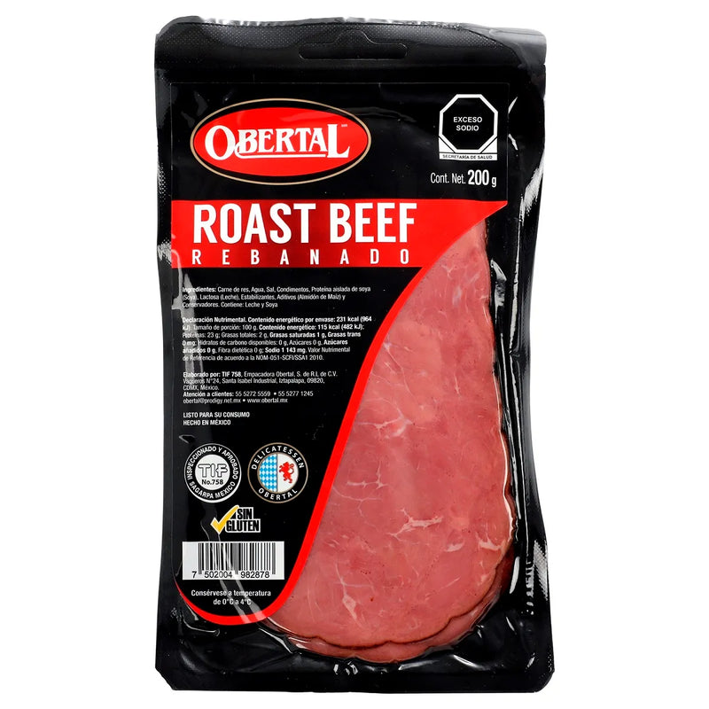 Roast Beef Rebanado Obertal