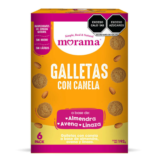 6 PACK GALLETAS SABOR CANELA