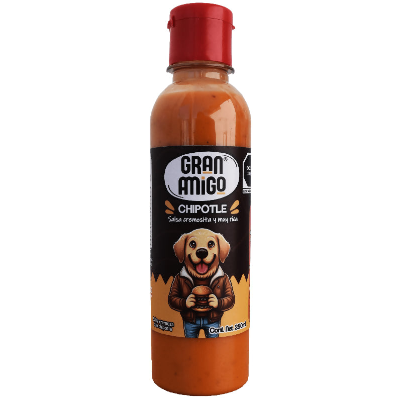 Salsa chipotle para hamburguesas 250 ml.