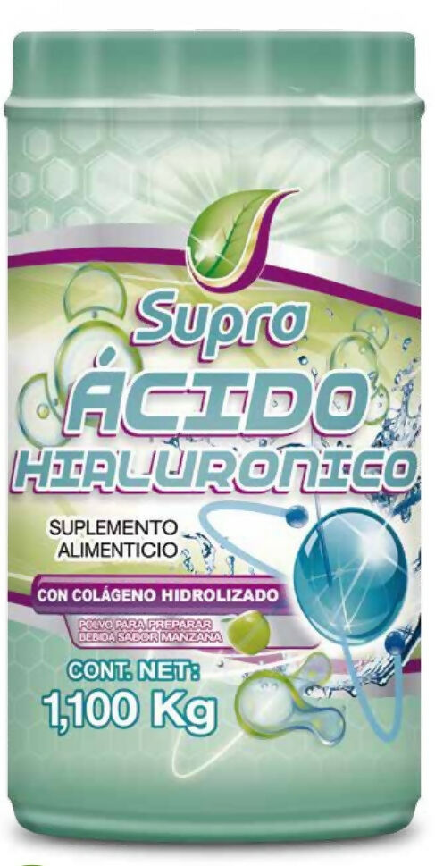 ÁCIDO HIAULURÓNICO CON COLÁGENO HIDROLIZADO MANZANA 1.1 KG SUPRA