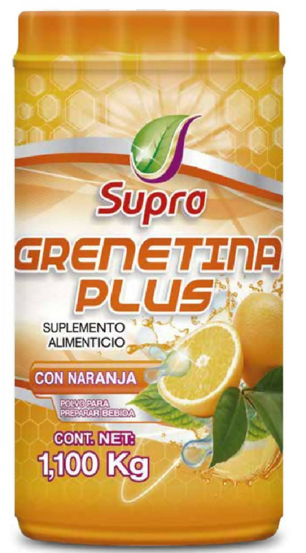 GRENETINA PLUS CON NARANJA 1.1 KG SUPRA NATURA