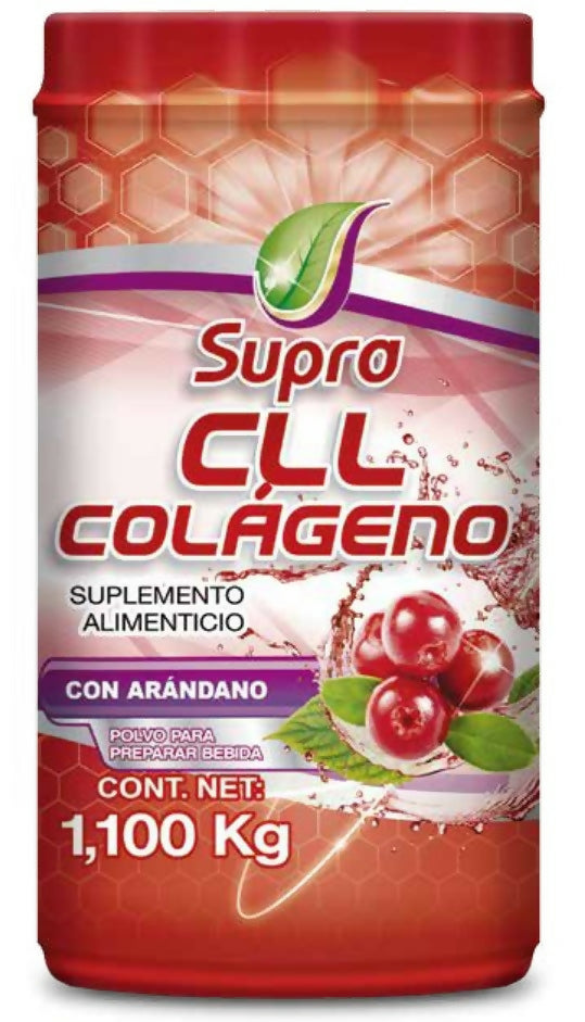 Colágeno Puro Hidrolizado con arándano Supra CLL 1.1 kg Supra natura.