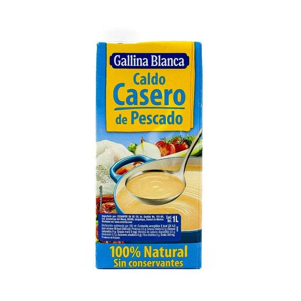 Caldo de Pescado Gallina Blanca, Tetrapak 1L