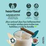 Heartbest Leche de Amaranto Sin Azúcar 1 Litro (Caja 6 Piezas)