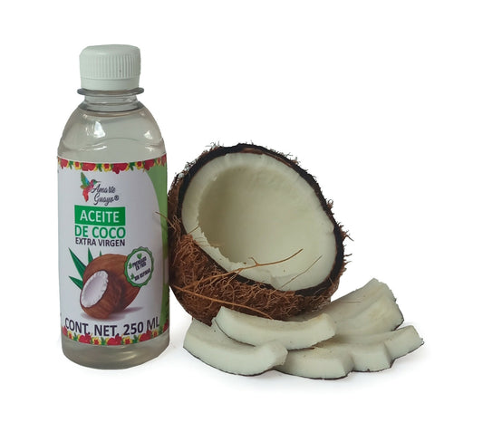 Aceite de coco extra virgen botella pet de 250ml