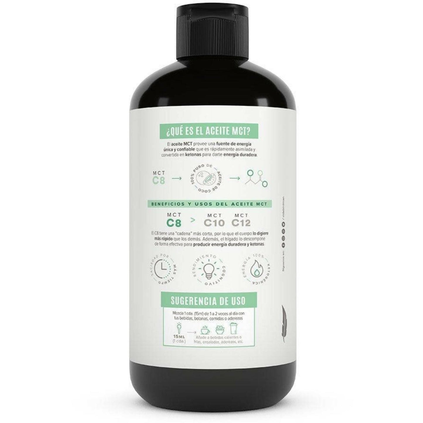 MCT Oil Ácido Caprílico 420 ml