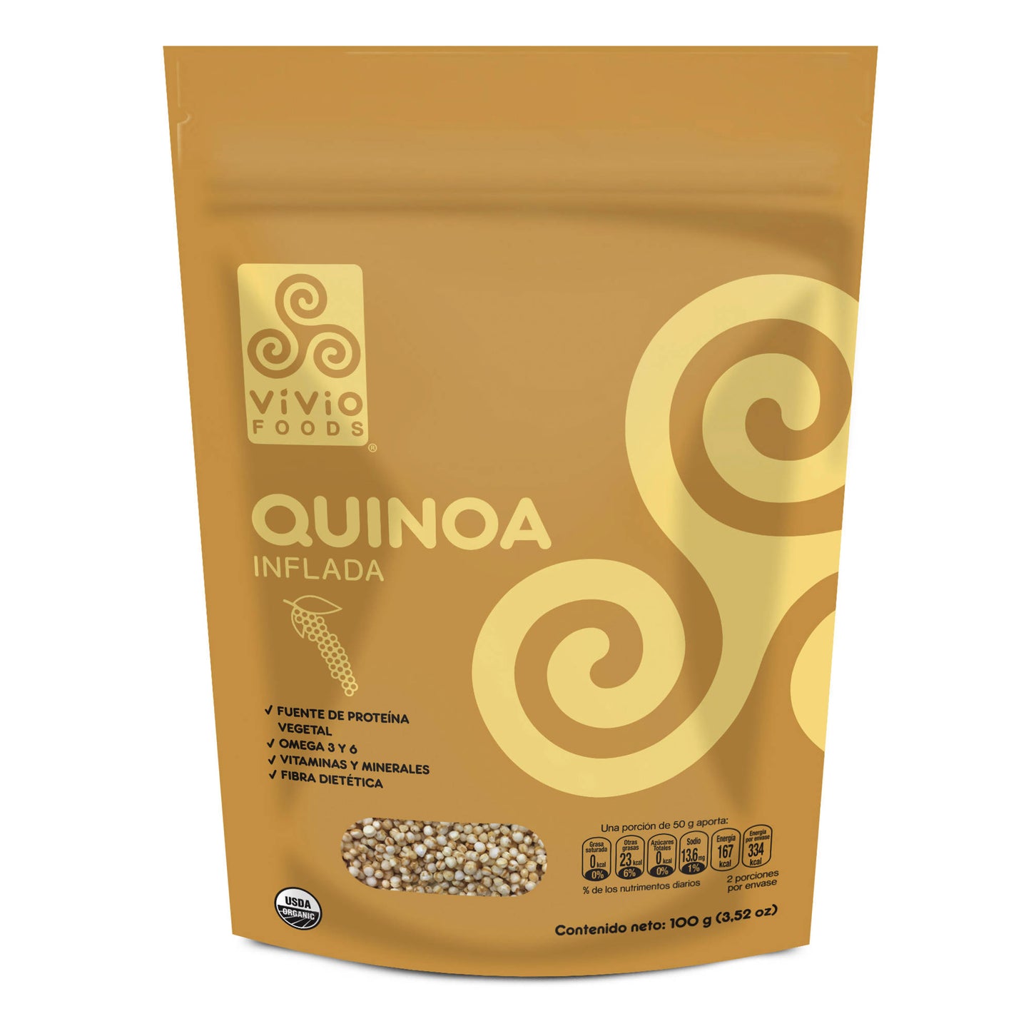 Quinoa Inflada Orgánica 100G (Caja 10 Piezas)