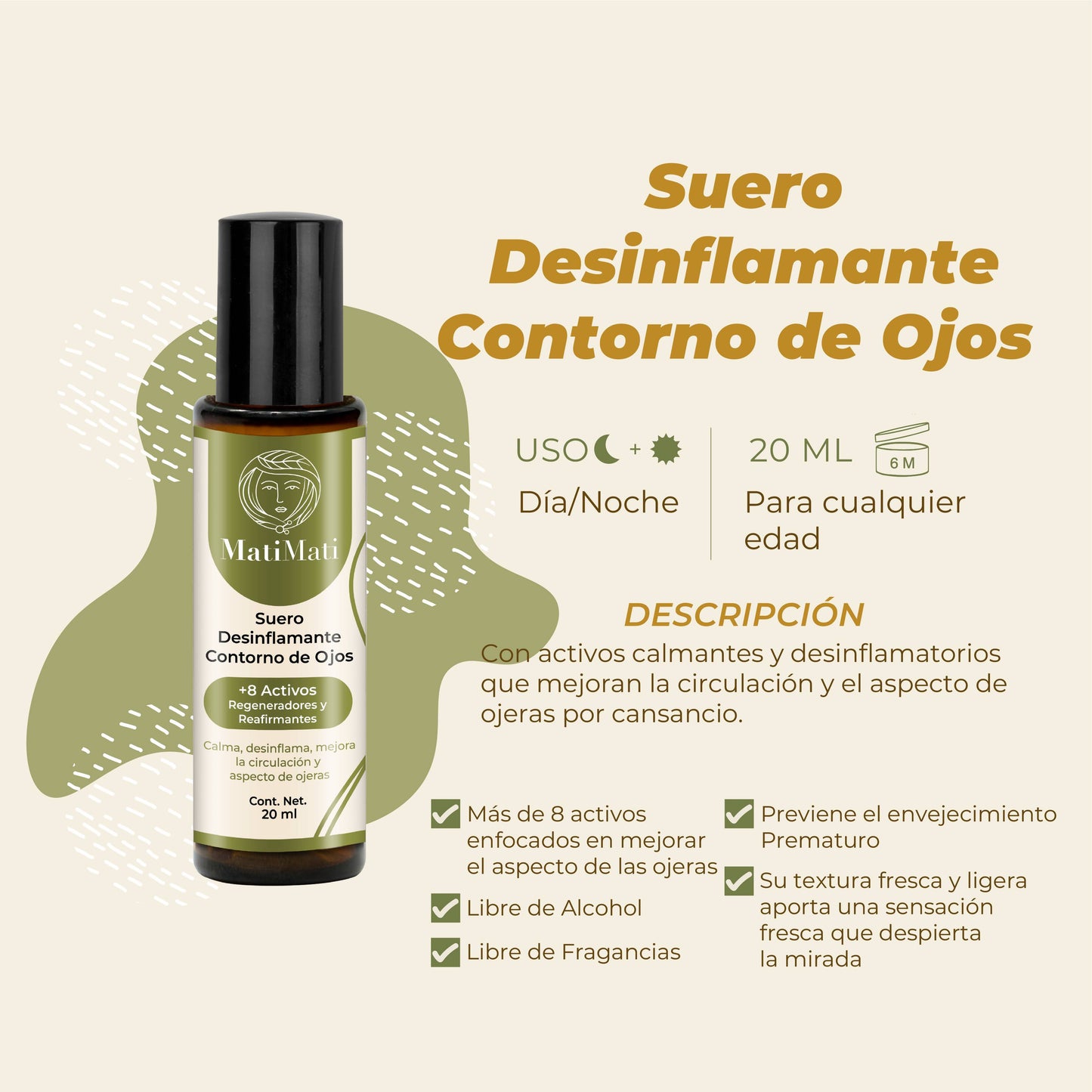 Suero Desinflamante Contorno De Ojos