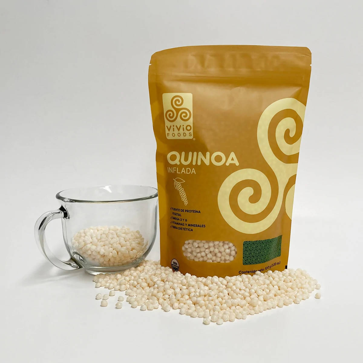 Quinoa Inflada Orgánica 100G (Caja 10 Piezas)