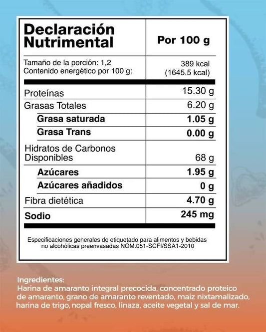 Churritos de amaranto Natural 50g