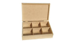 Caja con 6 divisiones de madera