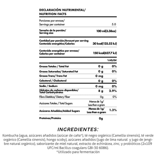 Kombucha Defense 500 ml (Caja 12 piezas)