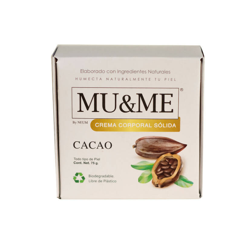 Crema Corporal Sólida Karité/Cacao 75g (6 pzs c/u)