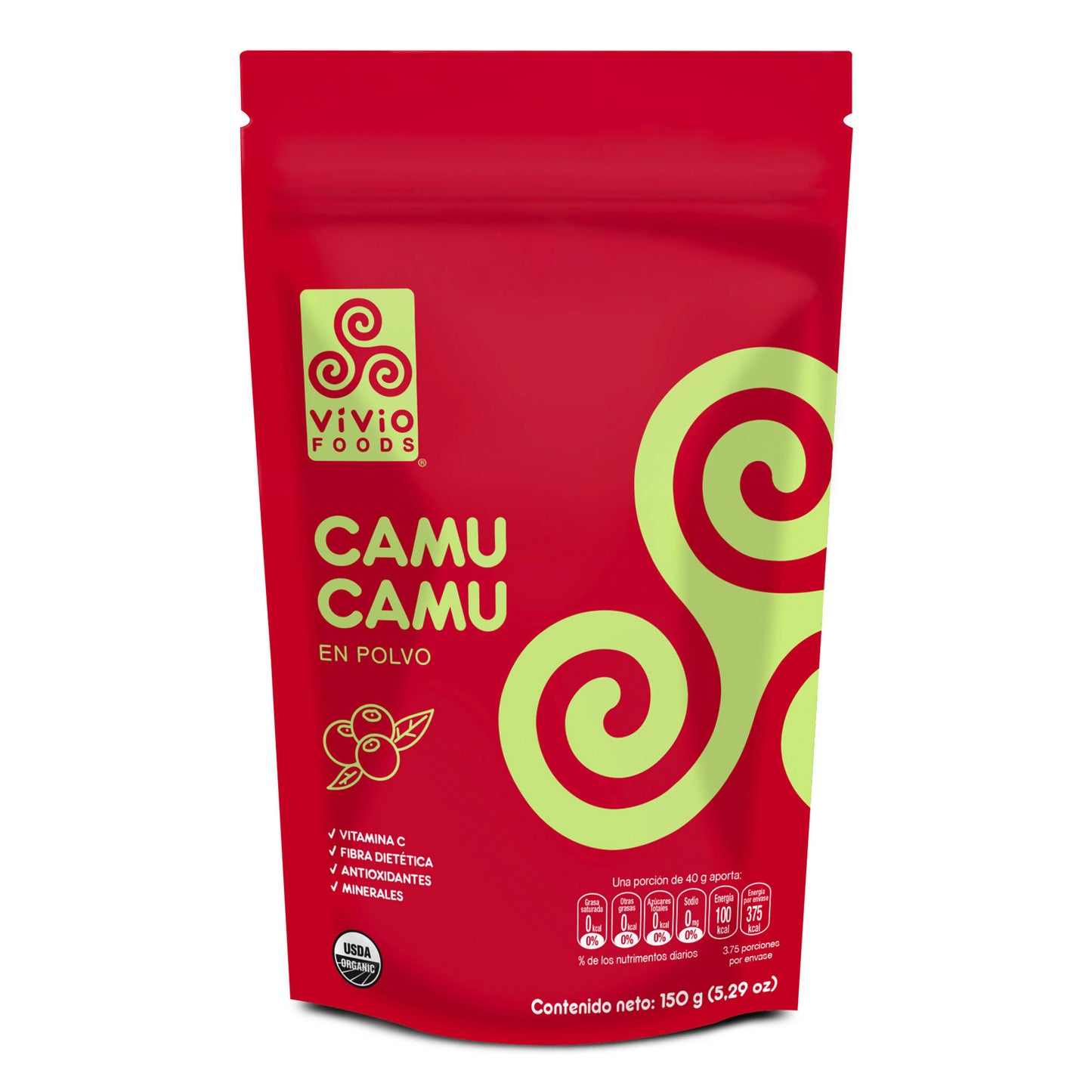 Camu Camu Orgánico en Polvo 150 G (Caja 12 Piezas)