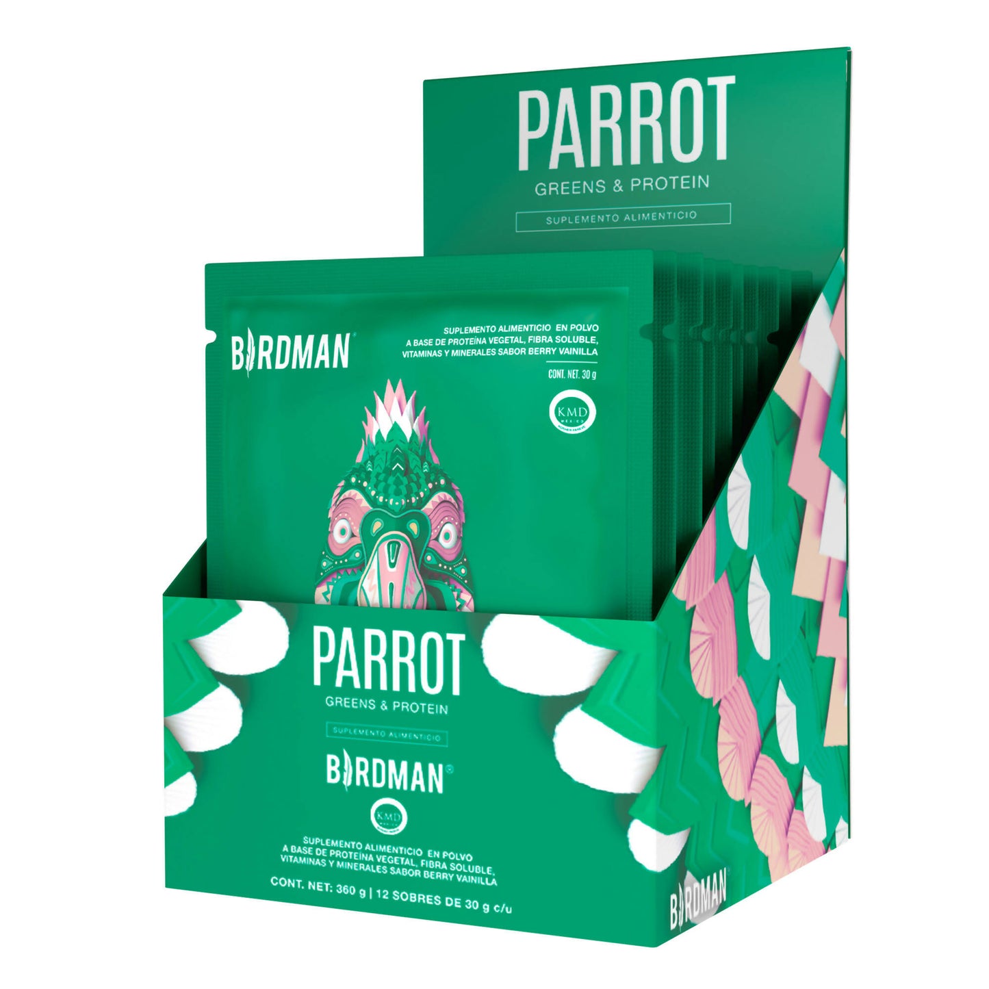 Parrot Greens & Protein Berry Vainilla 12 multipack