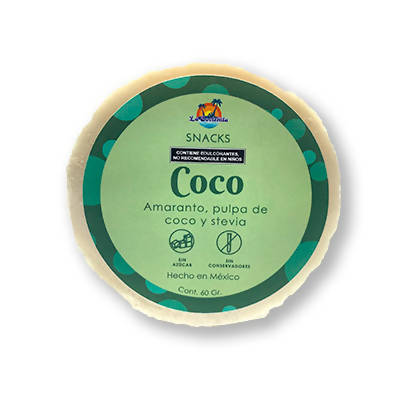 Oblea de Coco - Amaranto, Pulpa de Coco y Stevia 60g