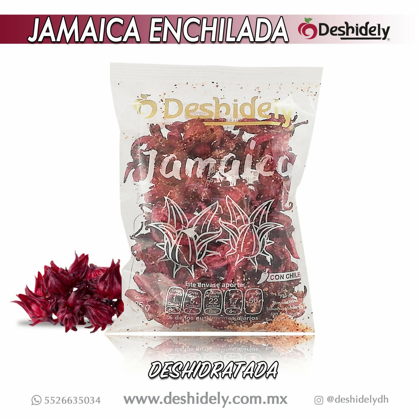 Flor de Jamaica con Chile