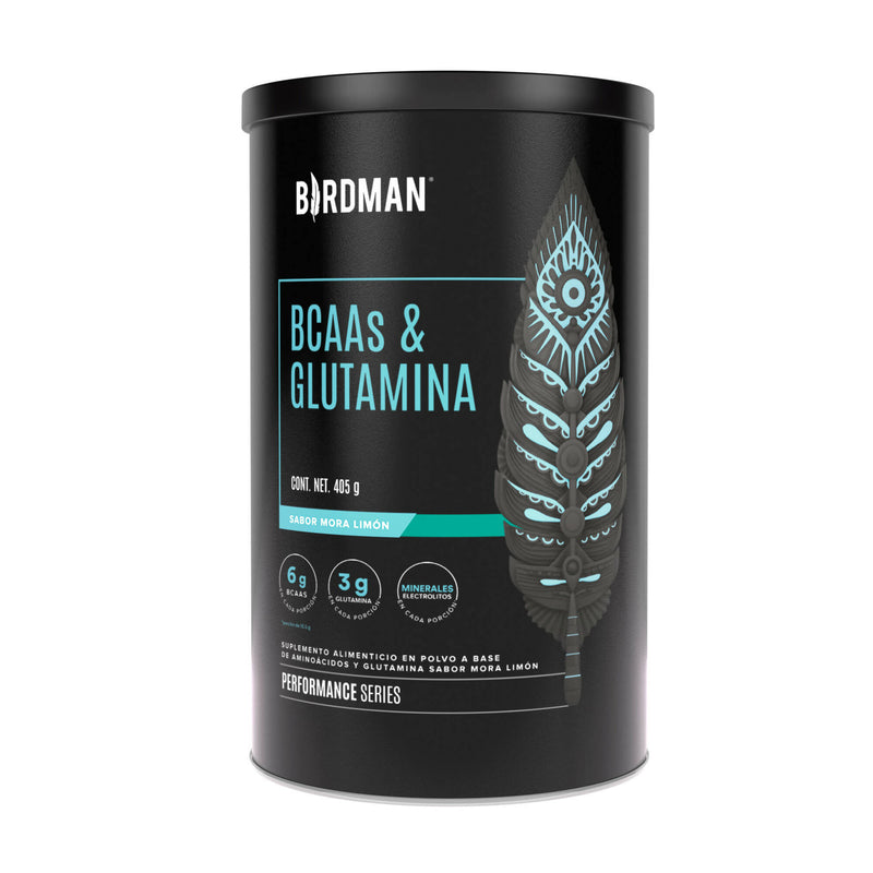 BCAAS y Glutamina Mora Limón 405 gr