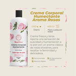 Crema Corporal Humectante Aroma Rosas