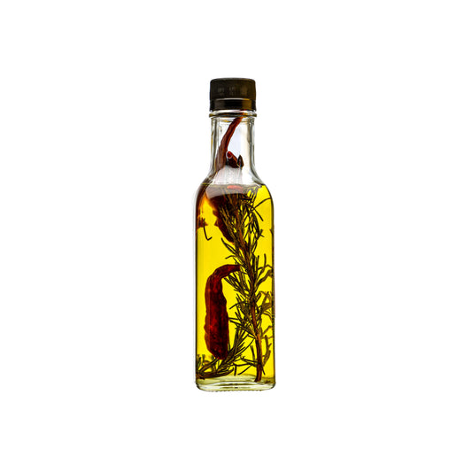 Aceite de Oliva Infusionado con Romero y Chile 250 ml. (Caja 12 Piezas)