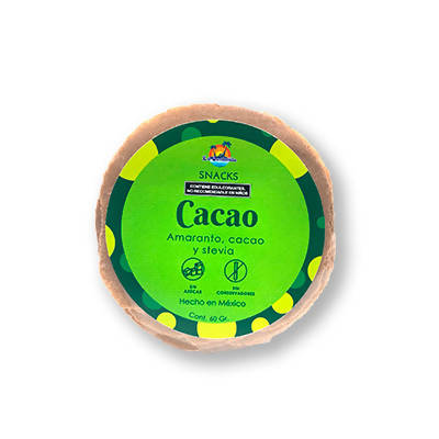 Oblea de Cacao - Amaranto y Stevia 60g