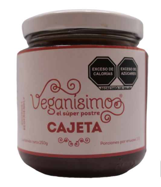 Cajeta Veganisimo Envasadas en vidrio 1 Litro Caja de 8 Piezas