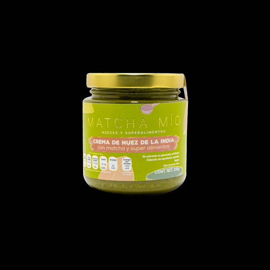 Crema de nuez de la India y matcha