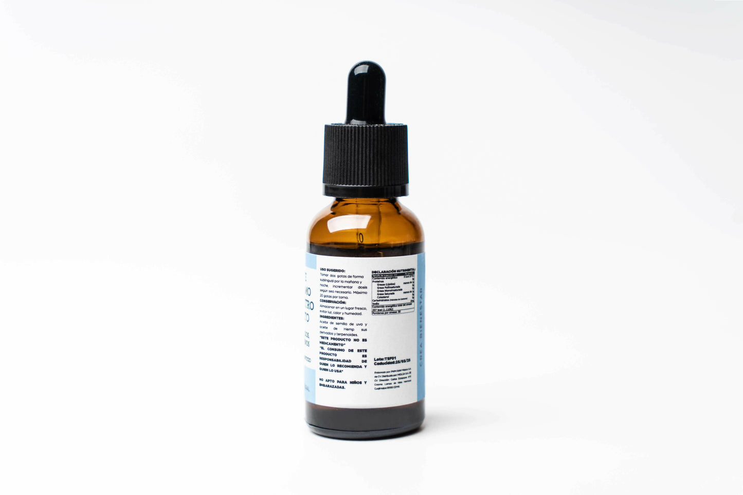 Gotas Aceite de CBD Briah Aceite de Cáñamo Espectro Completo 5000 mg 30 ml