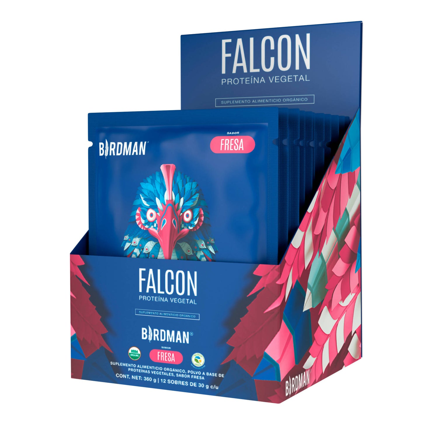 Falcon Proteina Fresa 12 multipack