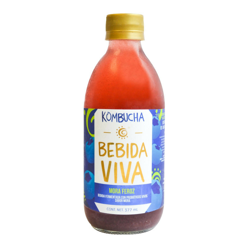 Kombucha Mora Feroz 377 ml (Caja 12 piezas)