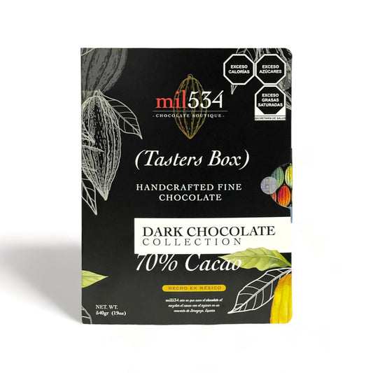 Caja de 6 barras de chocolate 70% Cacao Dark Collection 90g c/ una, 540g