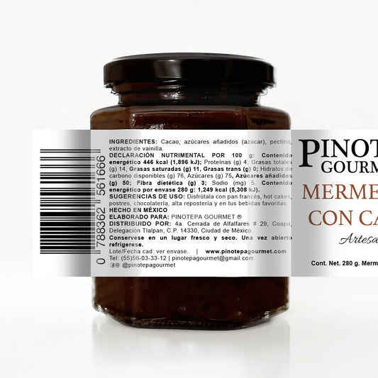 Mermelada de Cacao Frasco 280g.