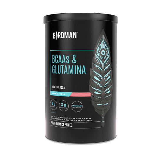 BCAAS y Glutamina Fresa 405 gr