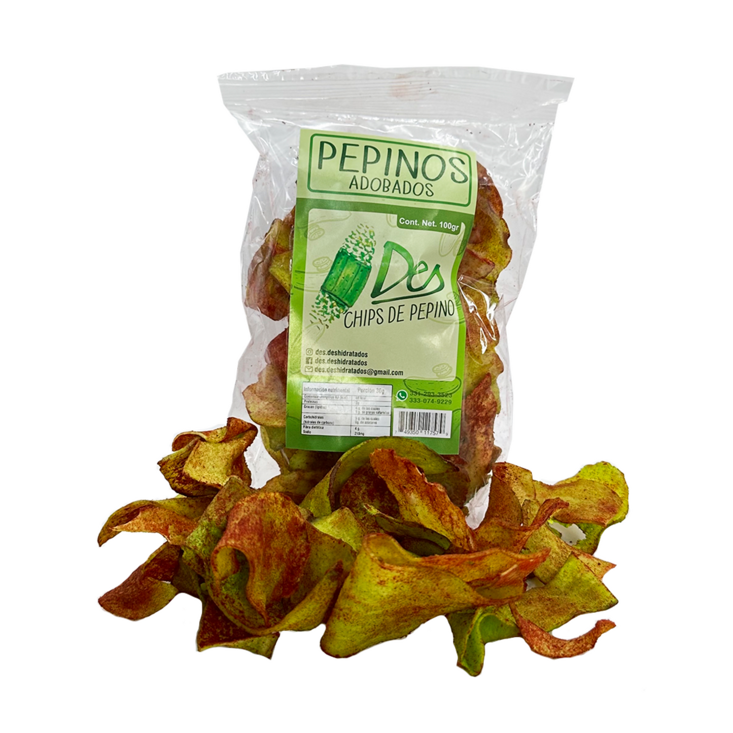 Chips pepino adobado 100g (Pieza)