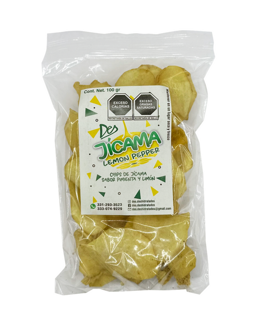 Chips de Jicama sabor Lemon Pepper 100g (Pieza)