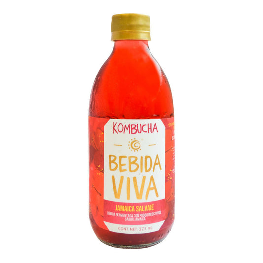 Kombucha Jamaica Salvaje 377 ml (Cantidad 12 piezas)