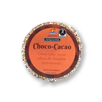 Obleas Rellenas de Chocolate Semi-amargo - Choco Cacao 25g