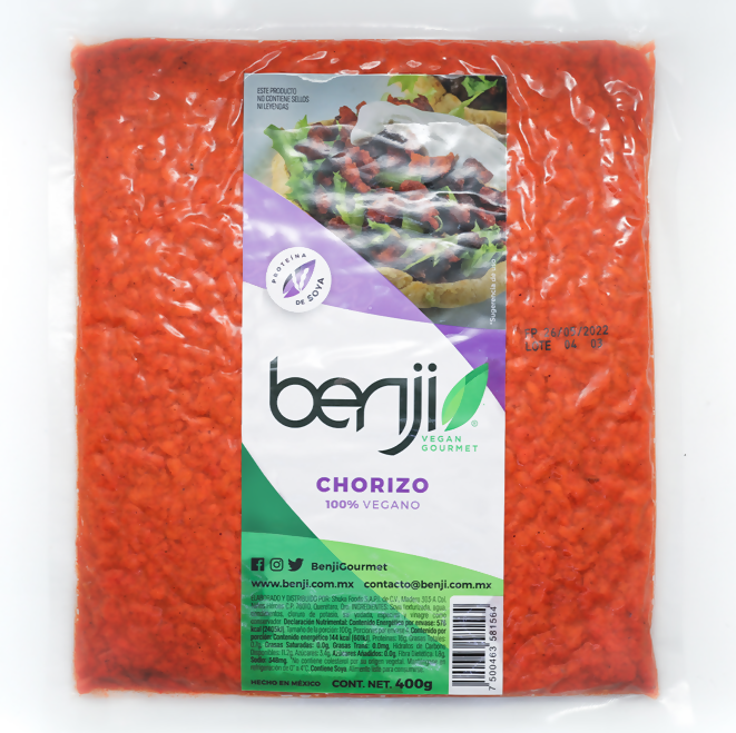 Chorizo 100% Vegano 400g